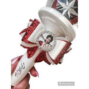 HYUNJIN Stray Kids Light Stick Photo Bow Kpop Deco Accessory Super Bowl